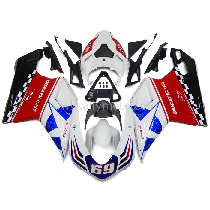 041 Fairing Ducati 848 1098 1198 2007 - 2012 Hayden Edition 041 Fairing Ducati 848 1098 1198 2007 - 2012 Hayden Edition